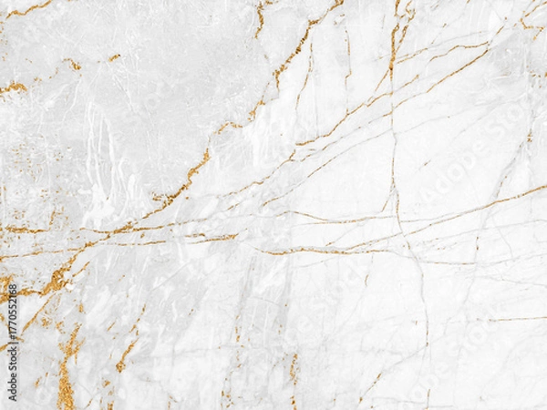 Fototapeta White gold marble texture pattern background with high resolution design for cover book or brochure, poster, wallpaper background or realistic business