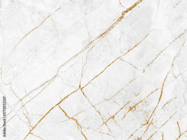 Fototapeta White gold marble texture pattern background with high resolution design for cover book or brochure, poster, wallpaper background or realistic business