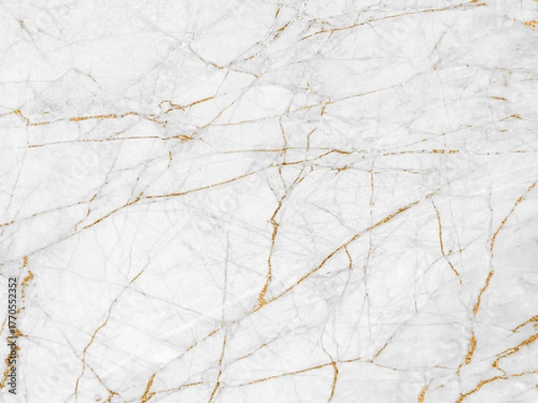 Fototapeta White gold marble texture pattern background with high resolution design for cover book or brochure, poster, wallpaper background or realistic business