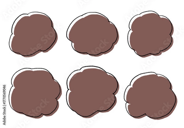 Fototapeta 手描きの吹き出しセット