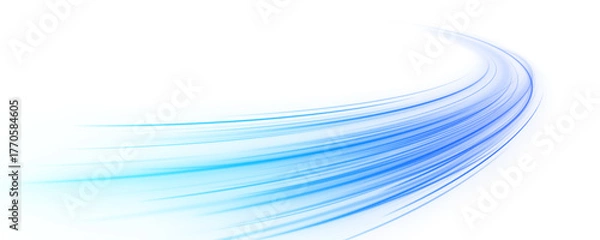 Obraz Dynamic digital glow with motion effects and cosmic streaks.