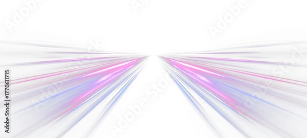 Obraz Sport car is made of polygons, lines and connected dots. Racing cars dynamic flash effects city road with long exposure night ligh. Vector PNG glitter light fire flare trace.	