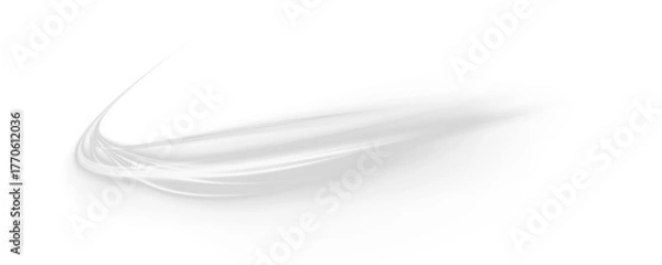 Obraz Glowing white spiral wave with sparkling particles creates a magical light motion. The swirl represents elegance and futuristic flow. Great for abstract or fantasy backgrounds.	