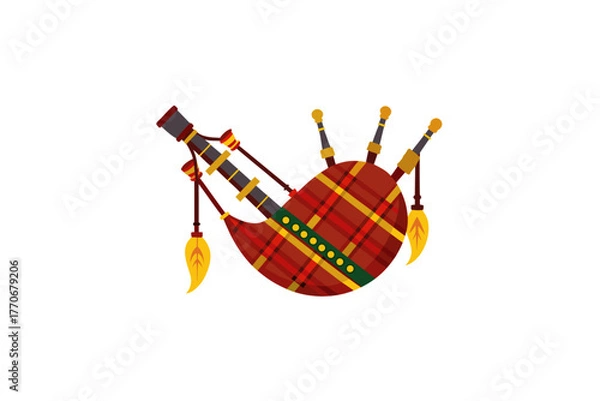 Obraz bagpipe design vector