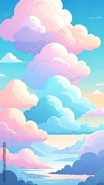 Obraz Pastel cloudscape (2)