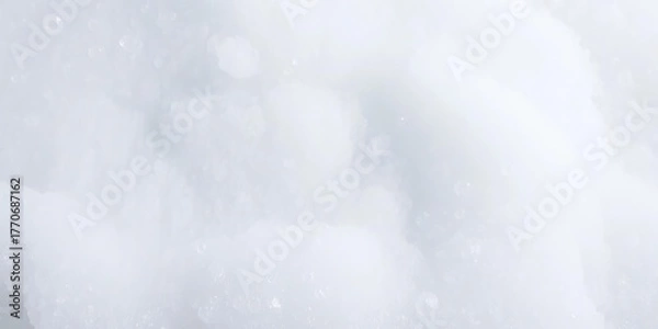 Fototapeta Close-up of fluffy, swirling white bubble bath suds,  foam,  hygiene