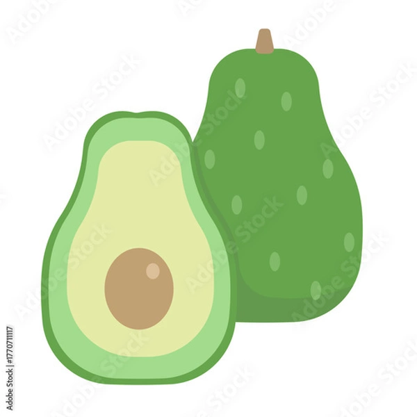 Obraz アボガドのイラスト
