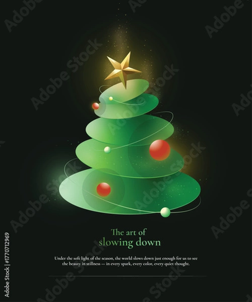 Obraz Under the soft light of the season, the world slows down just enough for us to see the beauty in stillness — in every spark, every color, every quiet thought.