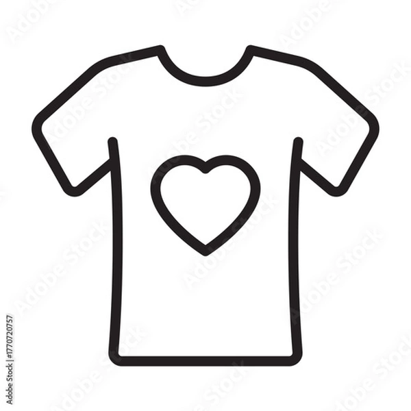 Fototapeta t shirt donation icon vector design illustration template in trendy style