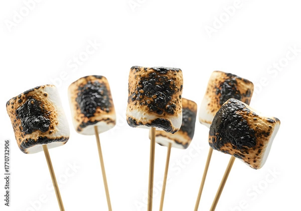 Obraz Toasted marshmallows ready for a sweet treat