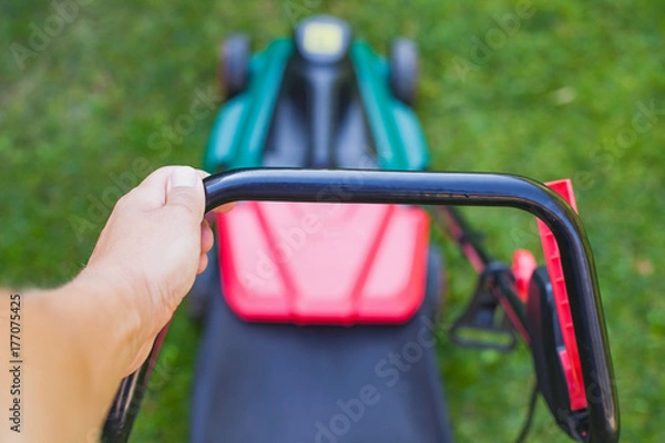 Obraz  Lawn mower in the backyard