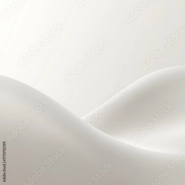 Fototapeta Soft mist gradient creating a calming horizontal flow in a serene environment