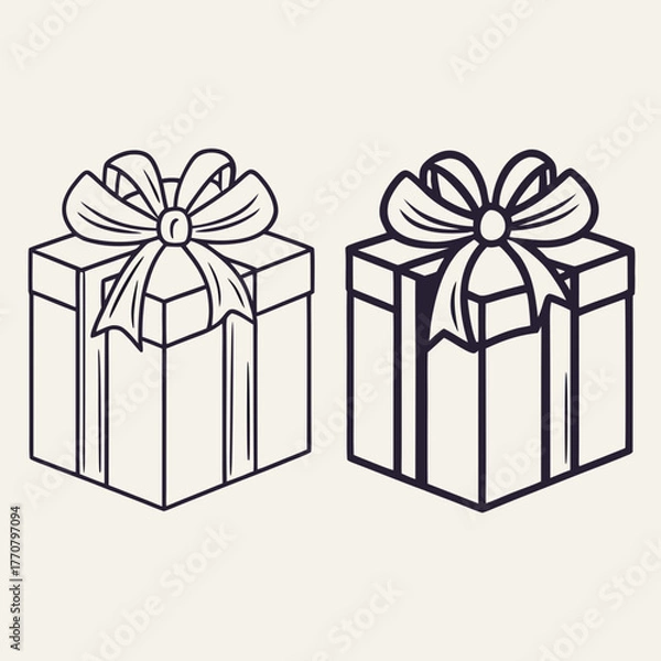 Obraz gift box vector illustration