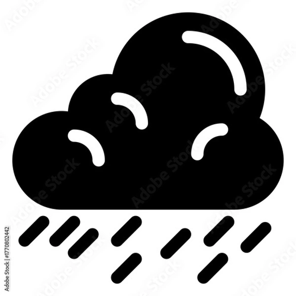 Fototapeta Raining icon