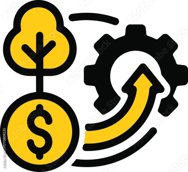 Obraz Concept of Business Investment and Growth