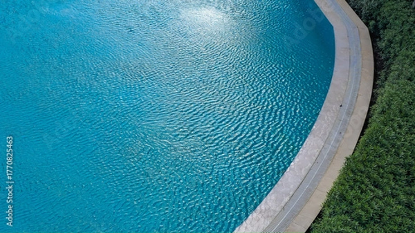 Obraz Blue Pool Water with Ripples