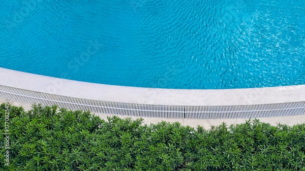 Obraz Blue Pool Water with Ripples