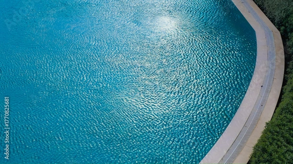 Obraz Blue Pool Water with Ripples