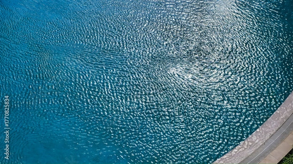 Obraz Blue Pool Water with Ripples