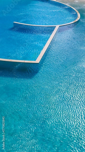 Obraz Blue Pool Water with Ripples