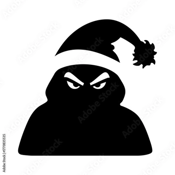 Obraz Unknown Christmas Bad Person Solid Illustration