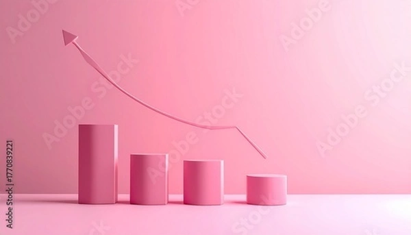 Obraz Pastel Plunge: Statistical Descent