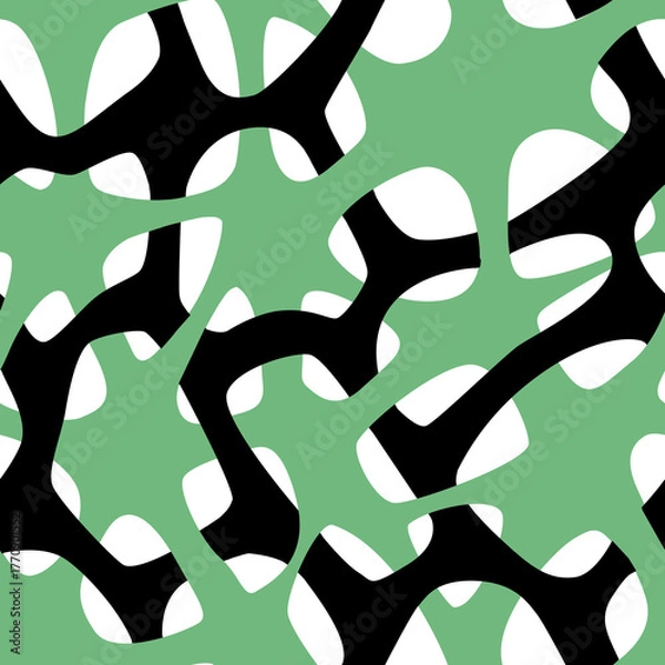 Fototapeta seamless pattern with abstract geometric shapes