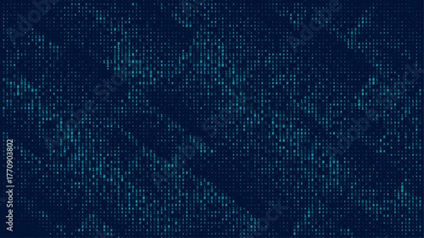 Obraz Digital technology banner green blue background concept, cyber technology circuit, abstract tech, innovation future data, internet network, Ai big data, futuristic wifi connection illustration concept