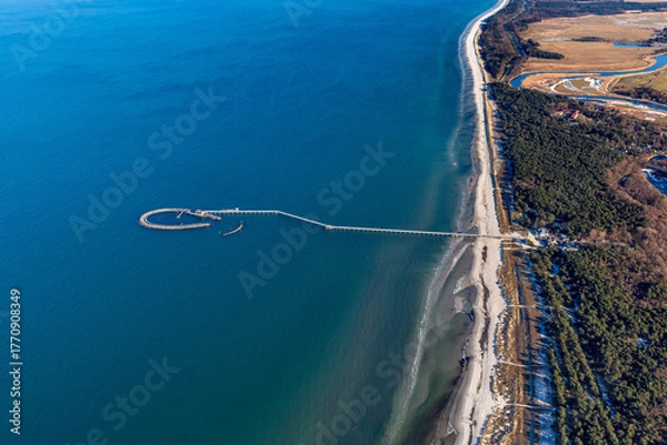 Fototapeta seebrücke prerow