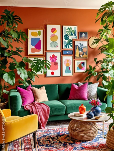 Obraz Dopamine Decor Maximalism Interior Design