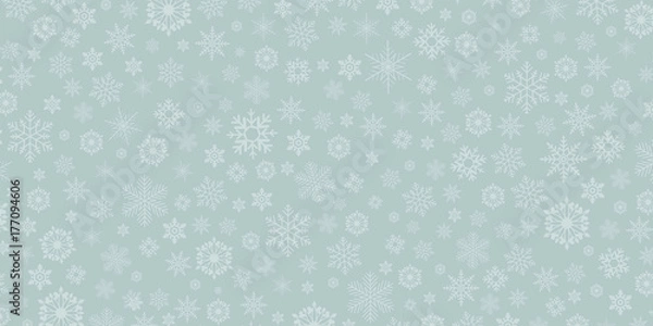 Fototapeta Winter & Christmas background snowflake - vector pattern