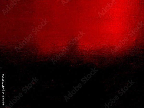 Obraz black and red painted wall texture background