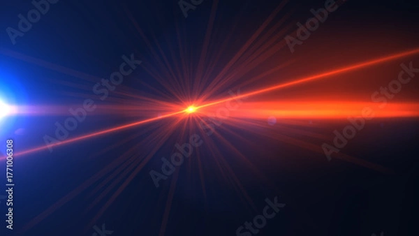 Fototapeta Golden sun flare.bright warm glow lens.abstract design	