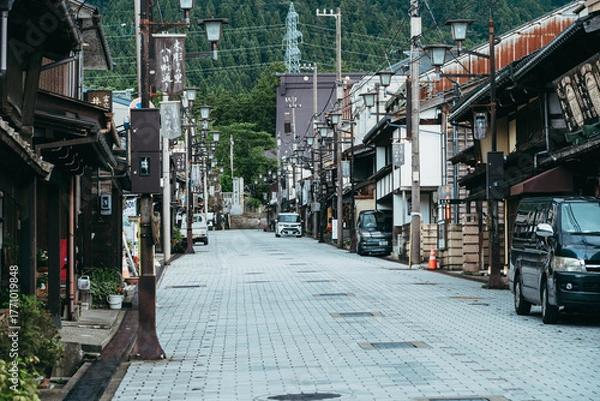 Obraz 富山県南砺市井波地区の街並み