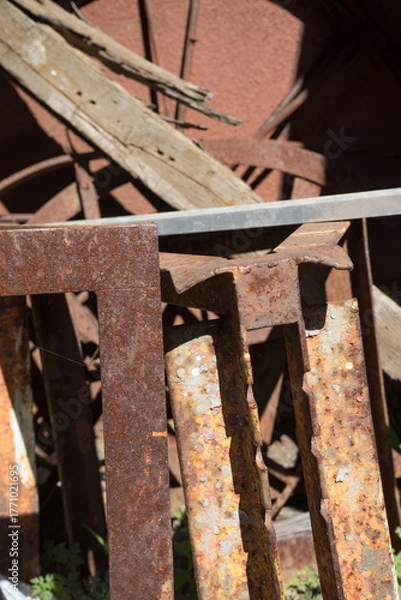 Fototapeta 工場の鉄製品