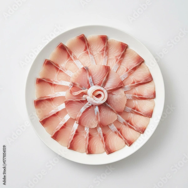 Fototapeta 방어 회 음식 사진