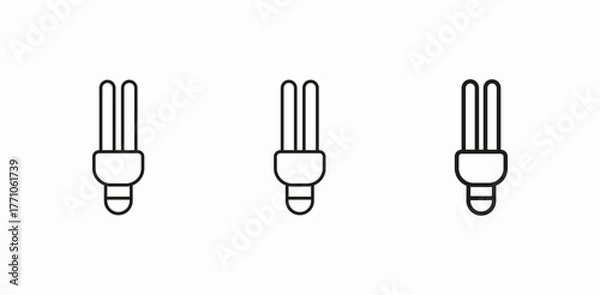 Fototapeta diod bulb icon sign vector