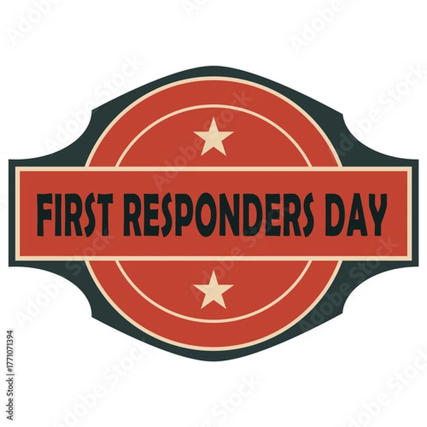 Obraz First Responders Day sticker