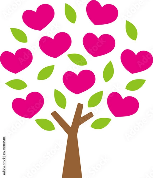 Fototapeta 하트 나무