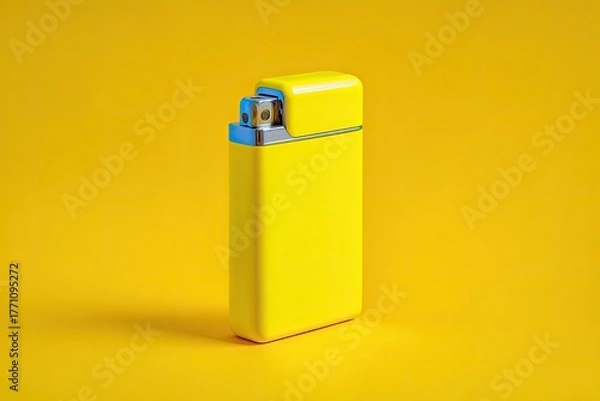 Obraz Yellow lighter on yellow background