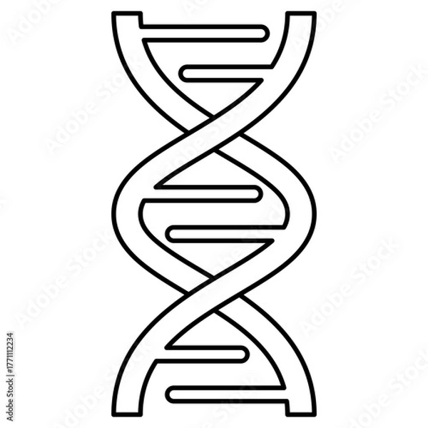 Obraz Genetic outline icon