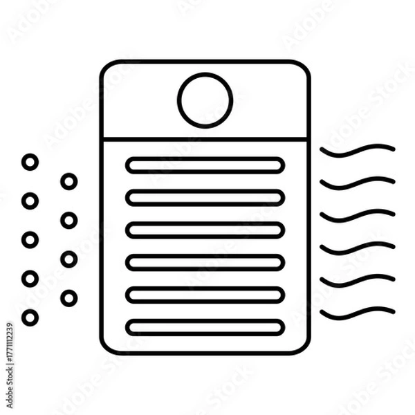 Obraz Hepa filter outline icon