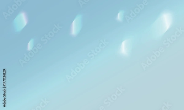 Fototapeta Light Prism on Sky Blue Background