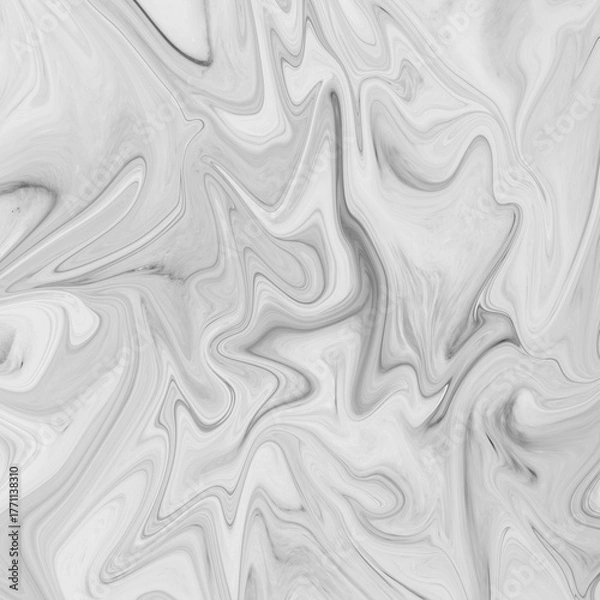 Obraz white gray marble pattern texture abstract background. Abstract marble ink background. Marble waves texture background.