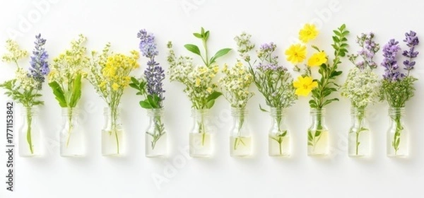 Obraz Flowers in vials