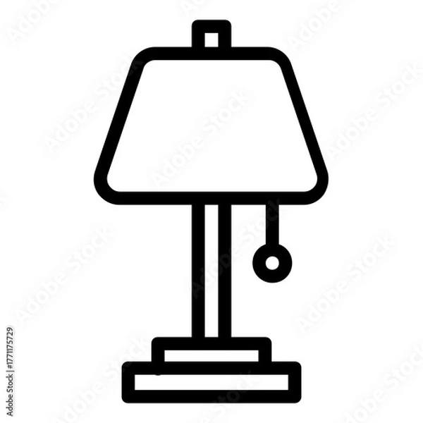Obraz Table Lamp icon