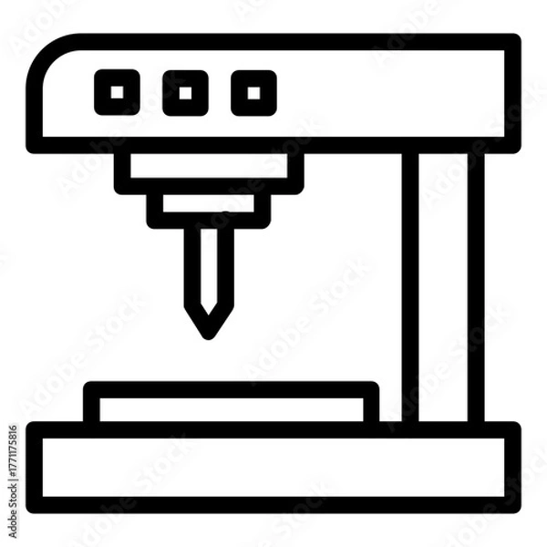 Obraz Drilling Machine icon