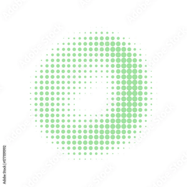 Fototapeta Abstract Monochrome Halftone Pattern