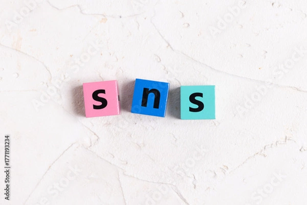 Obraz SNSの英字