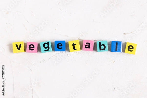 Obraz vegetable（野菜）の英字